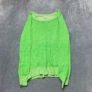Gap Sweater Womens Medium Green Long Sleeve Crew Neck Knitted Winter Pullover